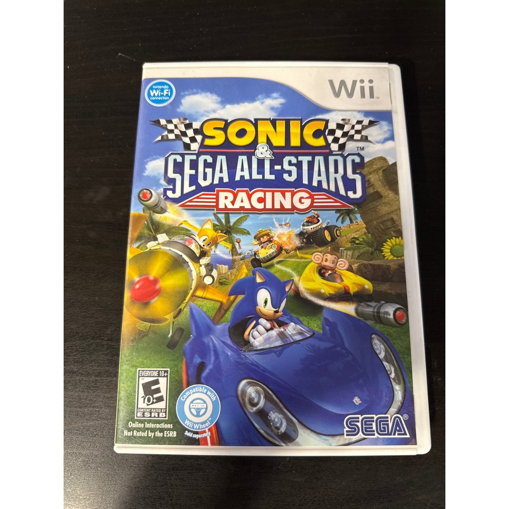 Sonic & Sega All-Stars Racing Nintendo Wii Video Game SEGA RVL-RSRB-USA